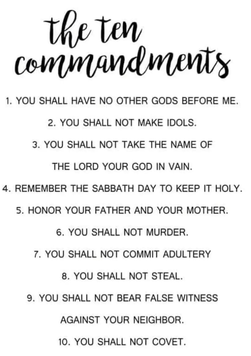 10 COMMANDMENT OF MOSES IN QURAN